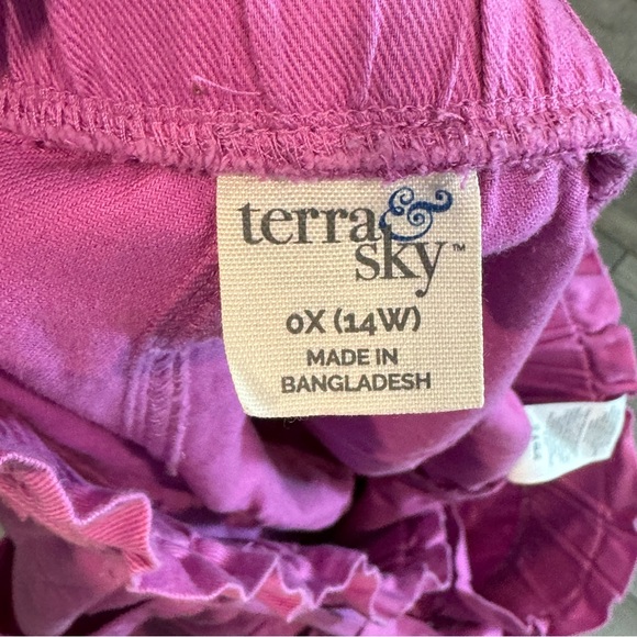 Cotton Blend Pink Paper Bag Waist Shorts - Picture 5 of 8